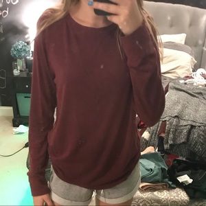 maroon brandy melville sweater.